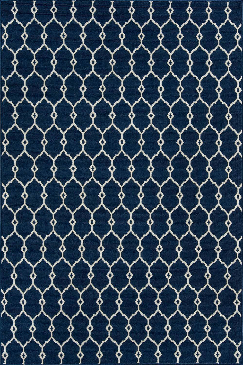 Baja 7 x 10 Ft Navy Rectangular Area Rug