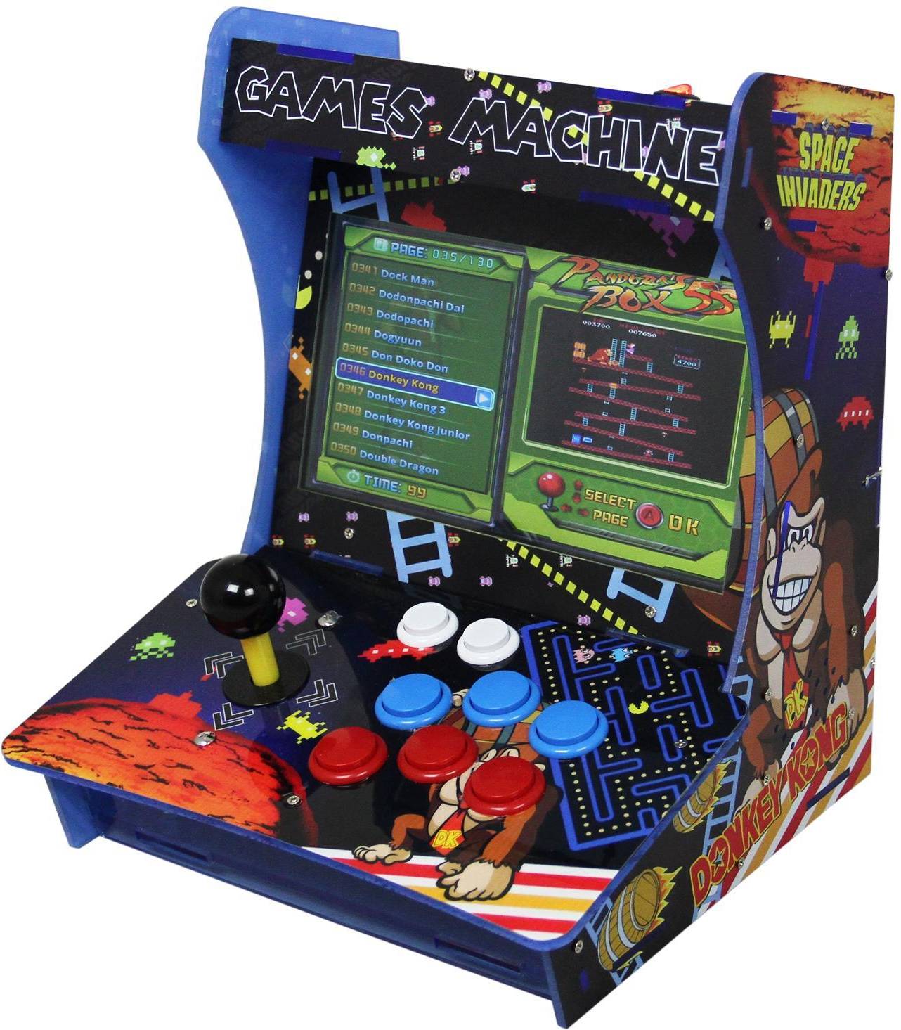 MonsterShop Tabletop Arcade Machine - Multicolour/Black