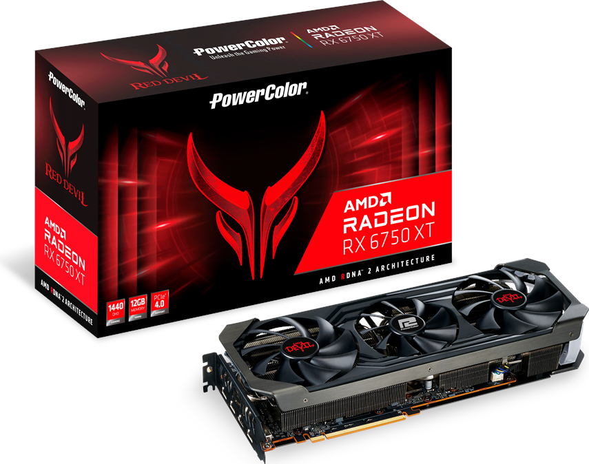 Red Devil Radeon RX 6750 XT HDMI 3xDP 12GB