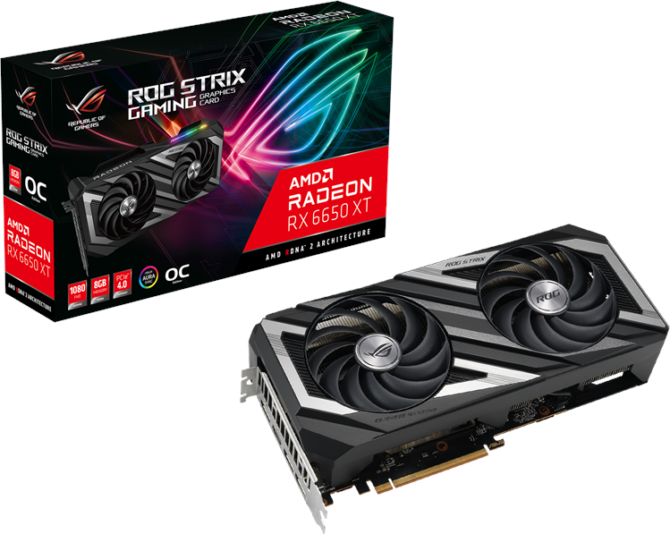 ASUS Radeon RX 6650 XT ROG Strix Gaming OC HDMI 3xDP 8GB