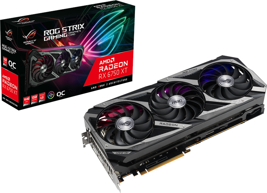 ASUS ROG Strix Radeon RX 6750 XT OC HDMI 3xDP 12GB