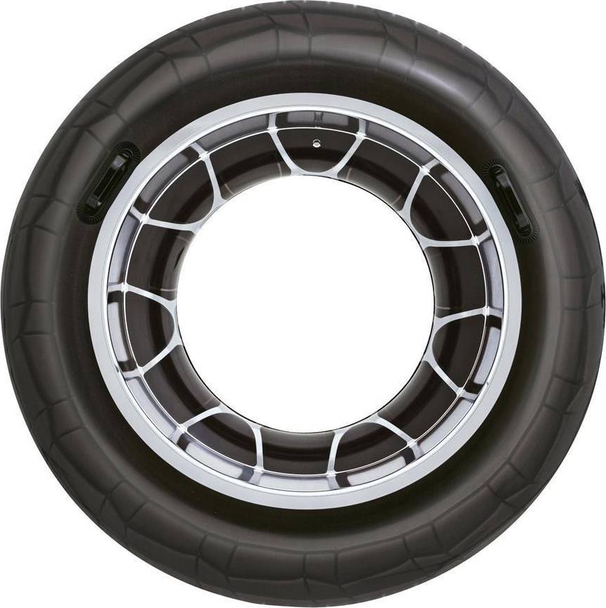 High Velocity Black Inflatable Pool Ring