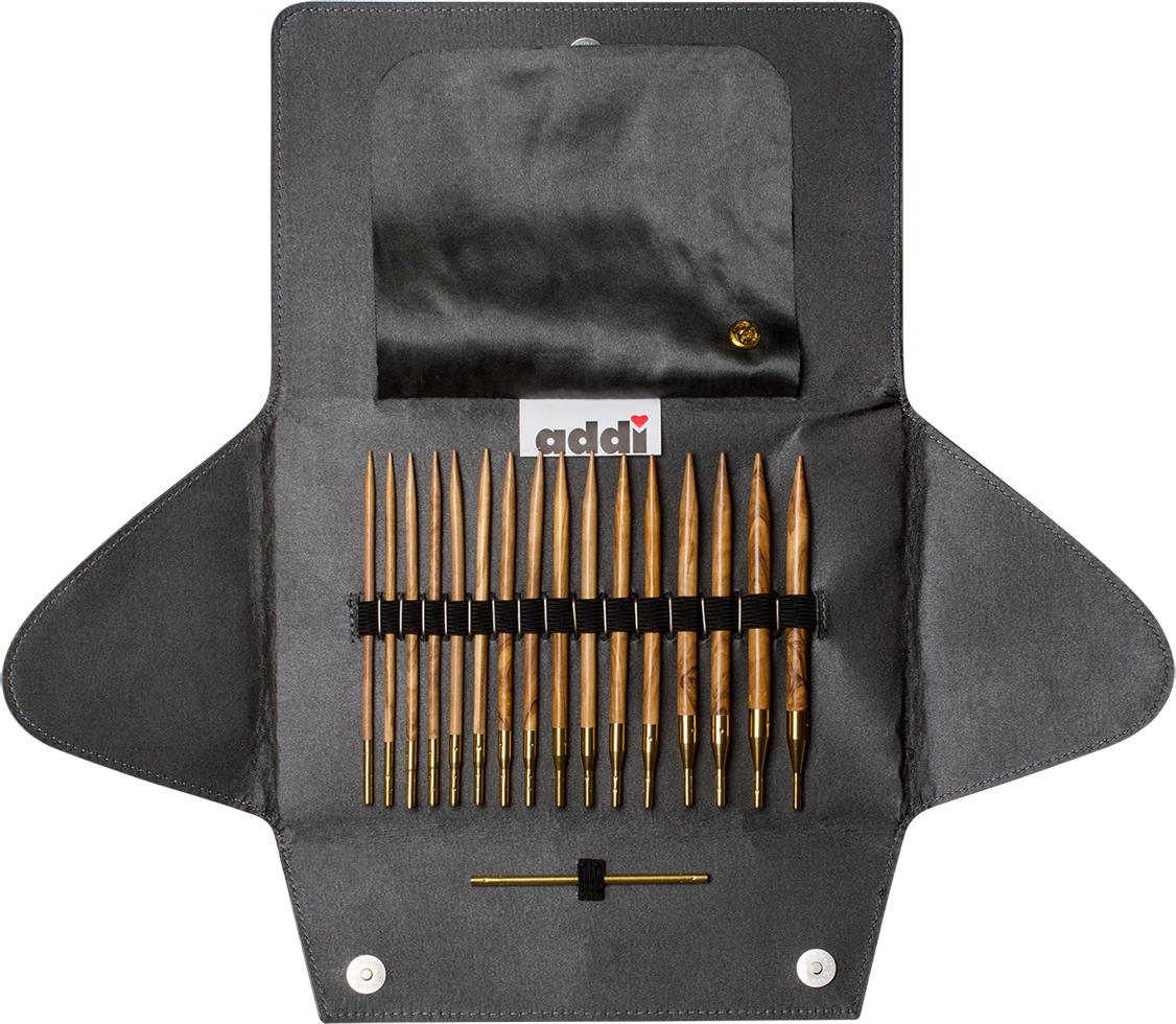 Addi Click Nature Olive Circular Needle Set