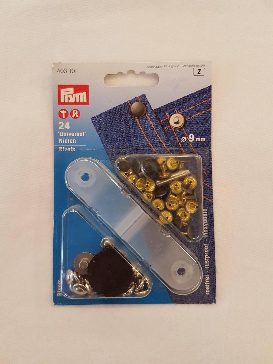 Prym Rivets Silver 9mm 24pcs