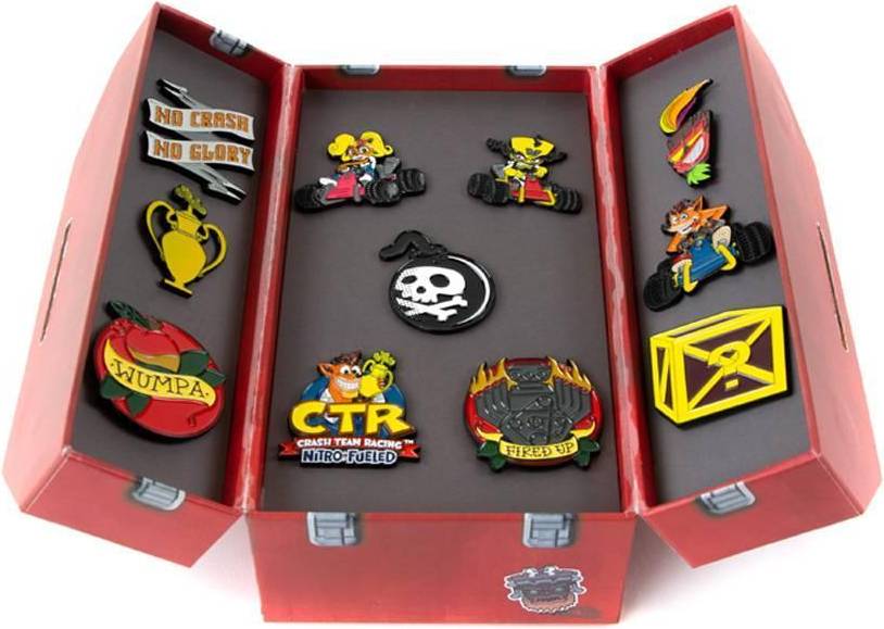 Numskull Crash Team Racing Nitro-Fueled Toolbox Pin Badge Set