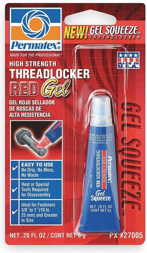 High Strength Threadlocker Gel 0.2 oz