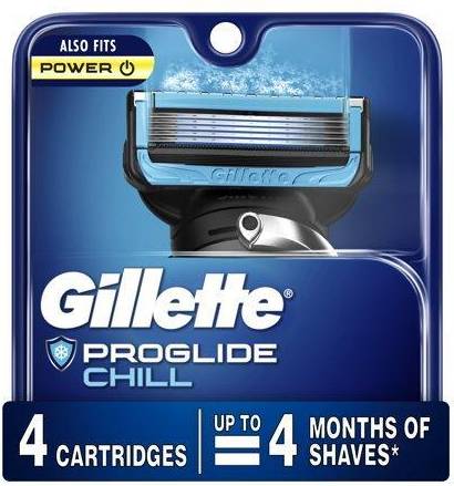 Gillette proglide Gillette ProGlide Chill Razor Blade 4-pack