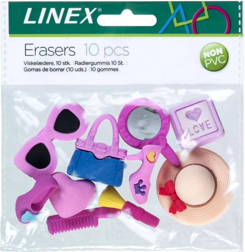 Linex Linex Suddgummi 10 st Rosa One Size Linex Radergummi