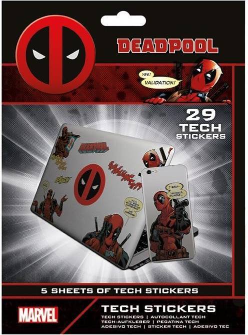 Marvel Tech Sticker Pack Deadpool (10)