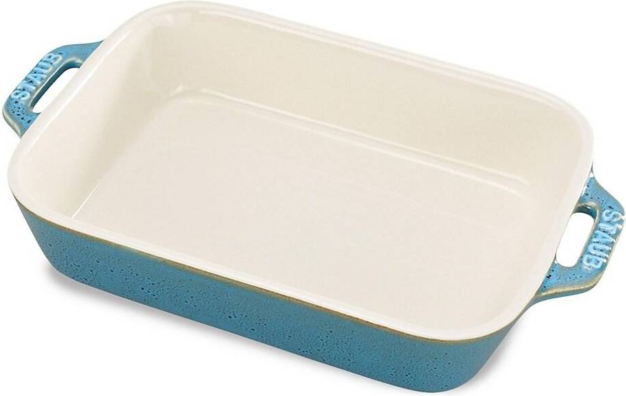Ceramic baking dish Staub Ceramic 6-Inch Rectangular Dish Cherry Baking Tin 9.75 "