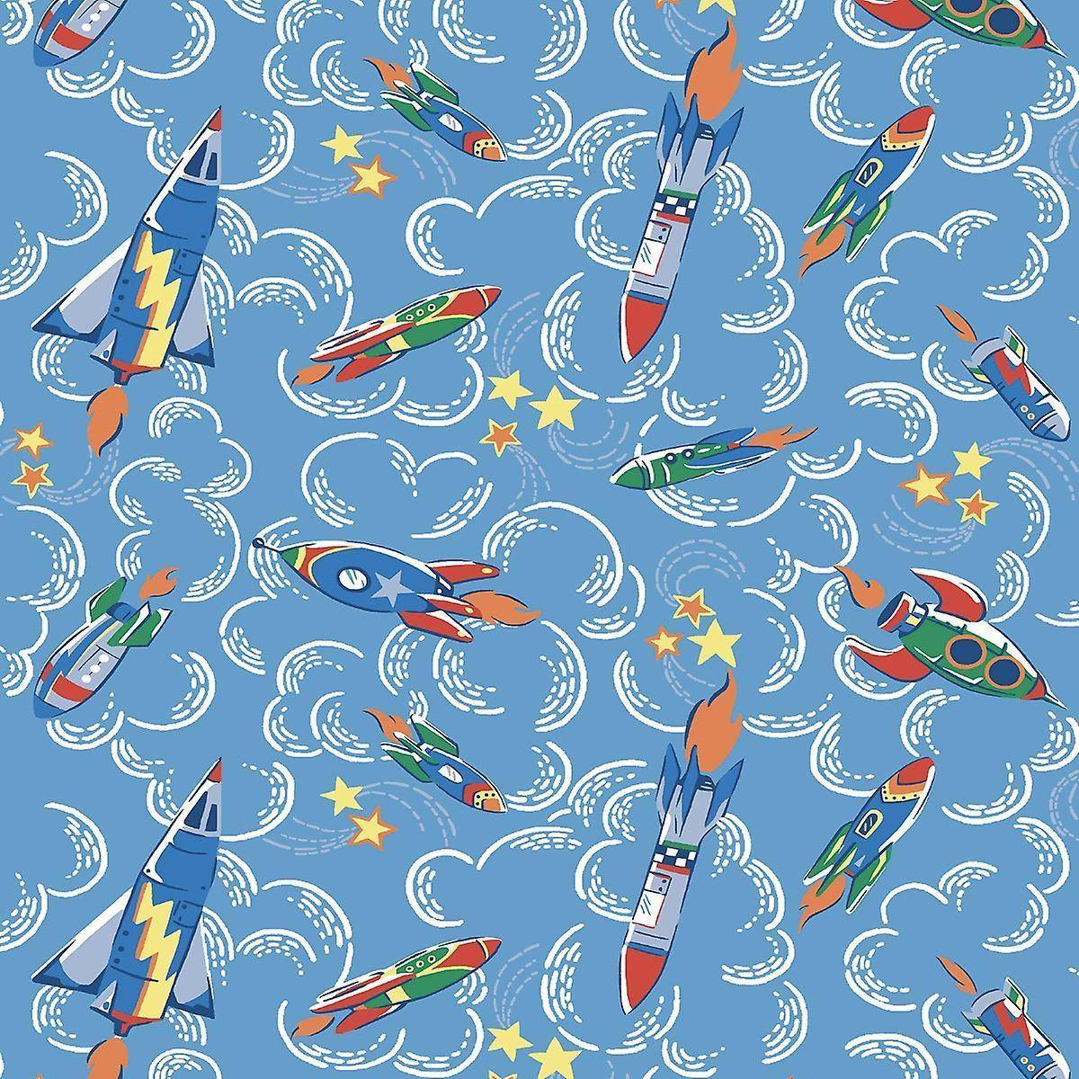 Muriva Kidson Rockets Wallpaper