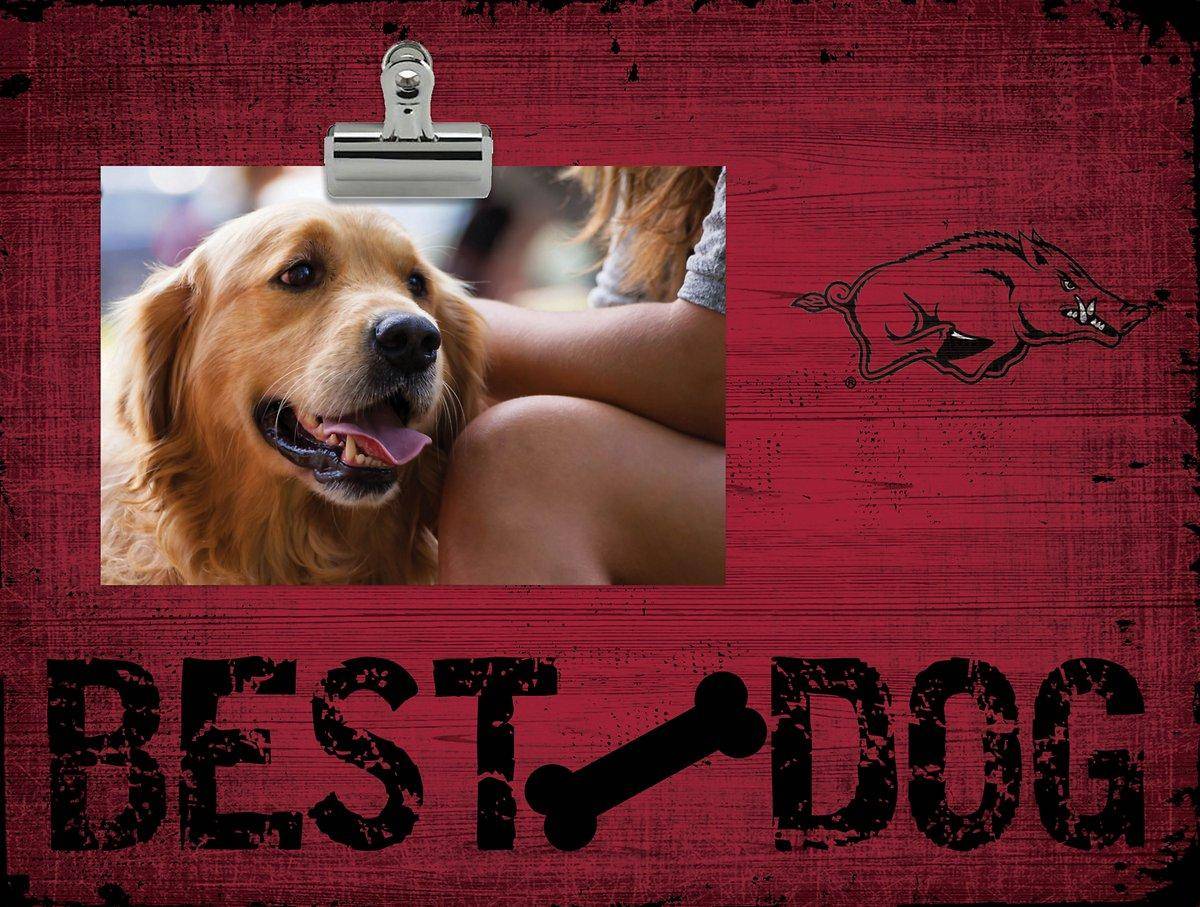 Fan Creations Arkansas Razorbacks Best Dog Clip Photo Frame