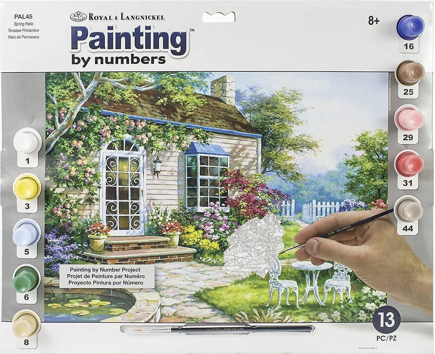 Paint by Number Set Spring Patio