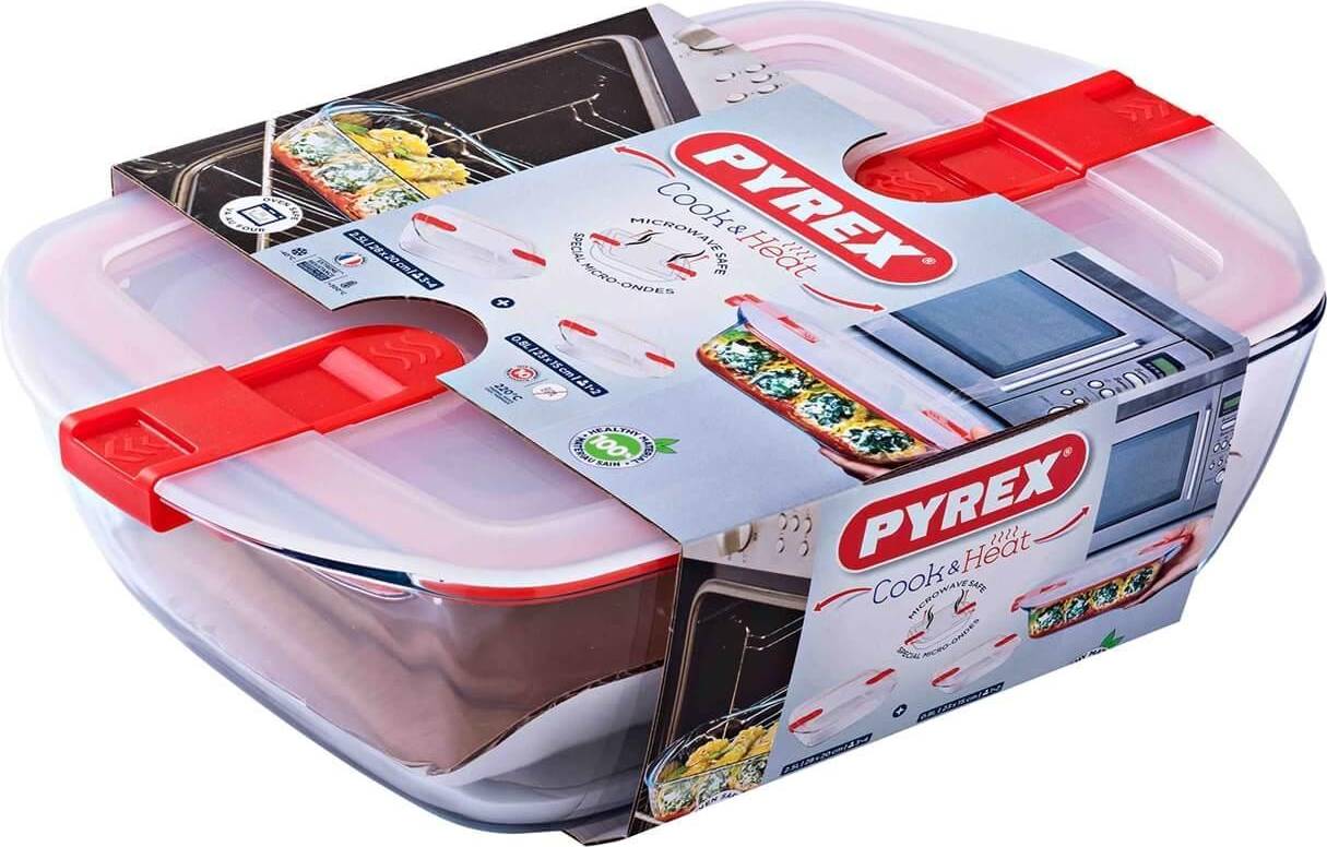 Pyrex Cook & Heat Food Container 2pcs