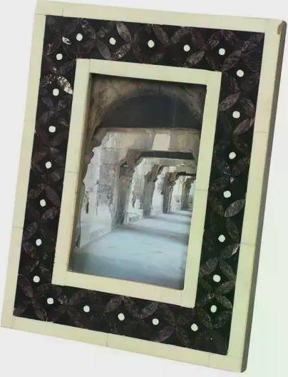 Picture frame Litton Lane Rectangular Picture Frame with Quatrefoil Pattern Photo Frame 4x6"