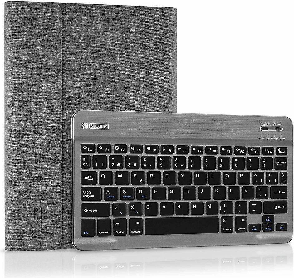 Keytab Pro Bluetooth Tablet Case with Keyboard 10.1" Grey