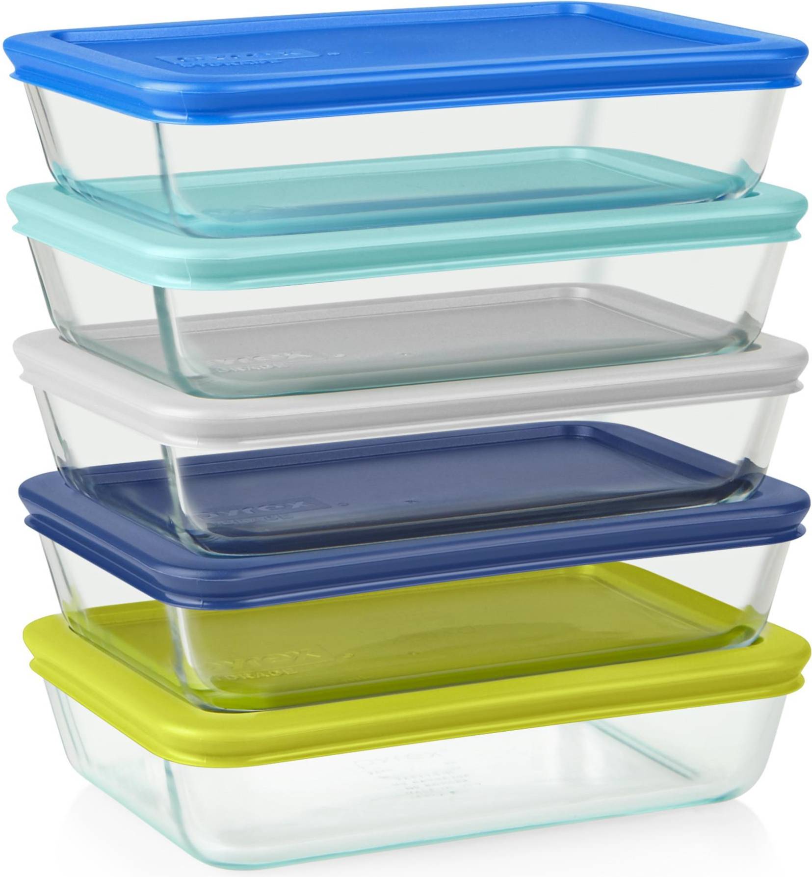 Glass meal prep containers Pyrex Meal Prep Food Container 10pcs