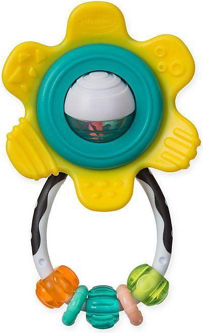 Infantino Spin & Rattle Teetherpal Yellow Yellow