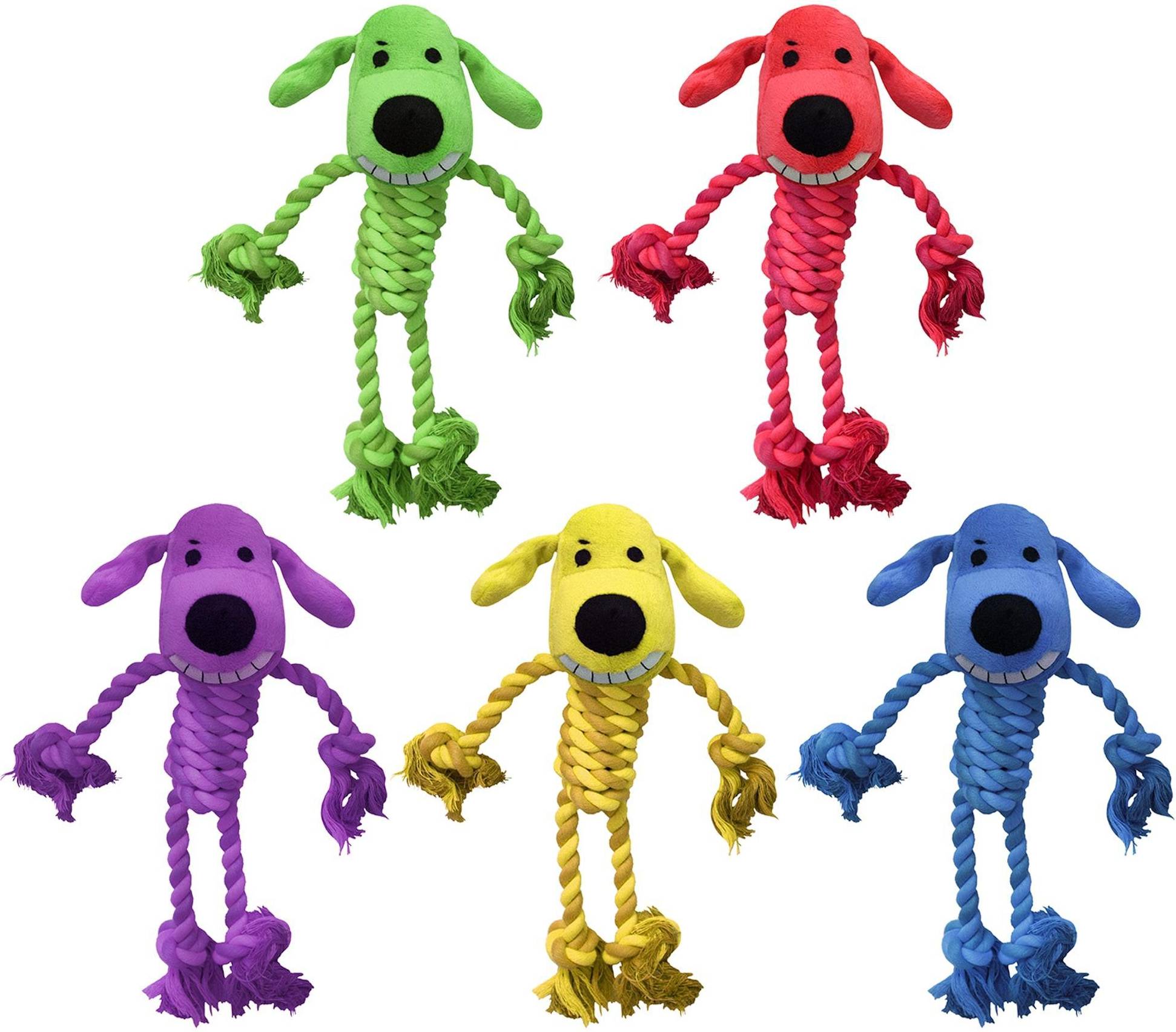 Multipet Rope Body Loofa Dog Toy