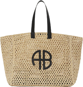 Shopper tote bag Anine Bing Large Rio Tote - Natural