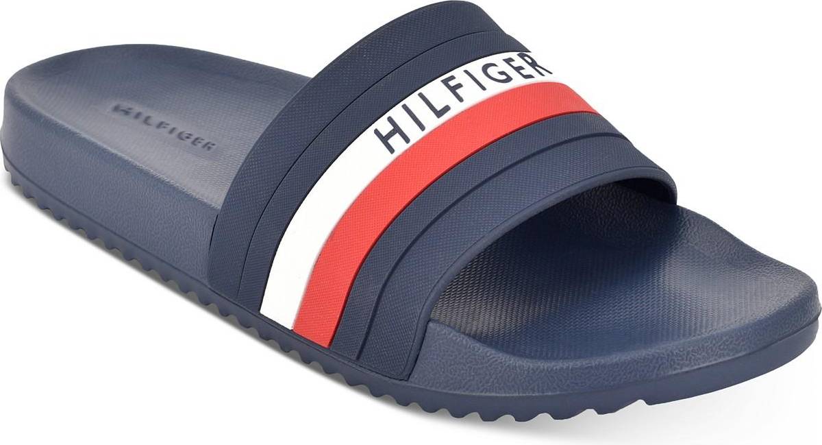 Tommy Hilfiger Blue Polyurethane Men\'s Men\'s Slipper Mens Tommy Hilfiger Pool Sandals In Blue | Soletrader main image 4