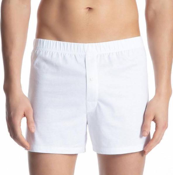 Cotton Code Boxer Shorts With Fly