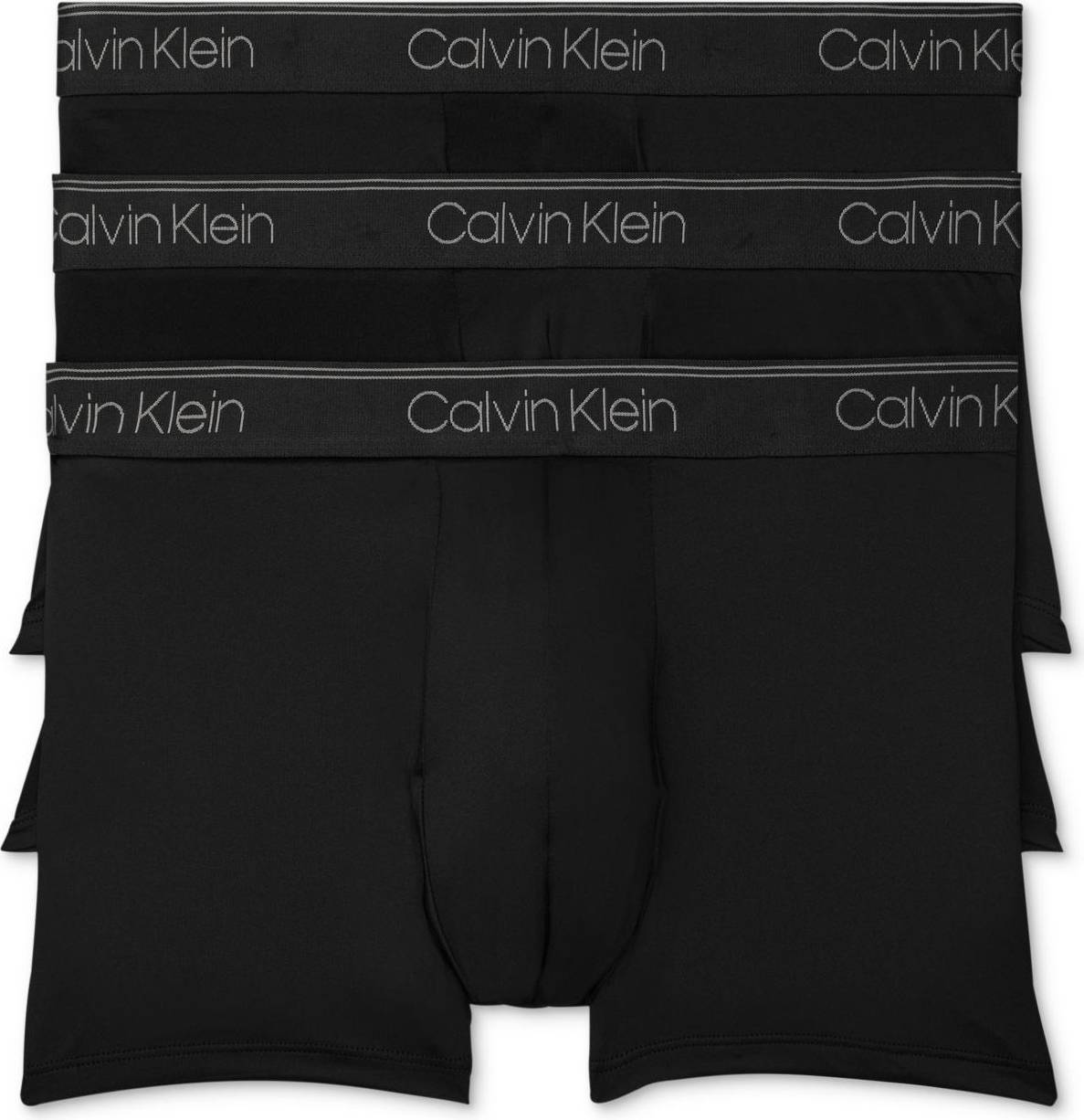 Calvin Klein Low Rise Microfiber Trunks 3-pack - Black