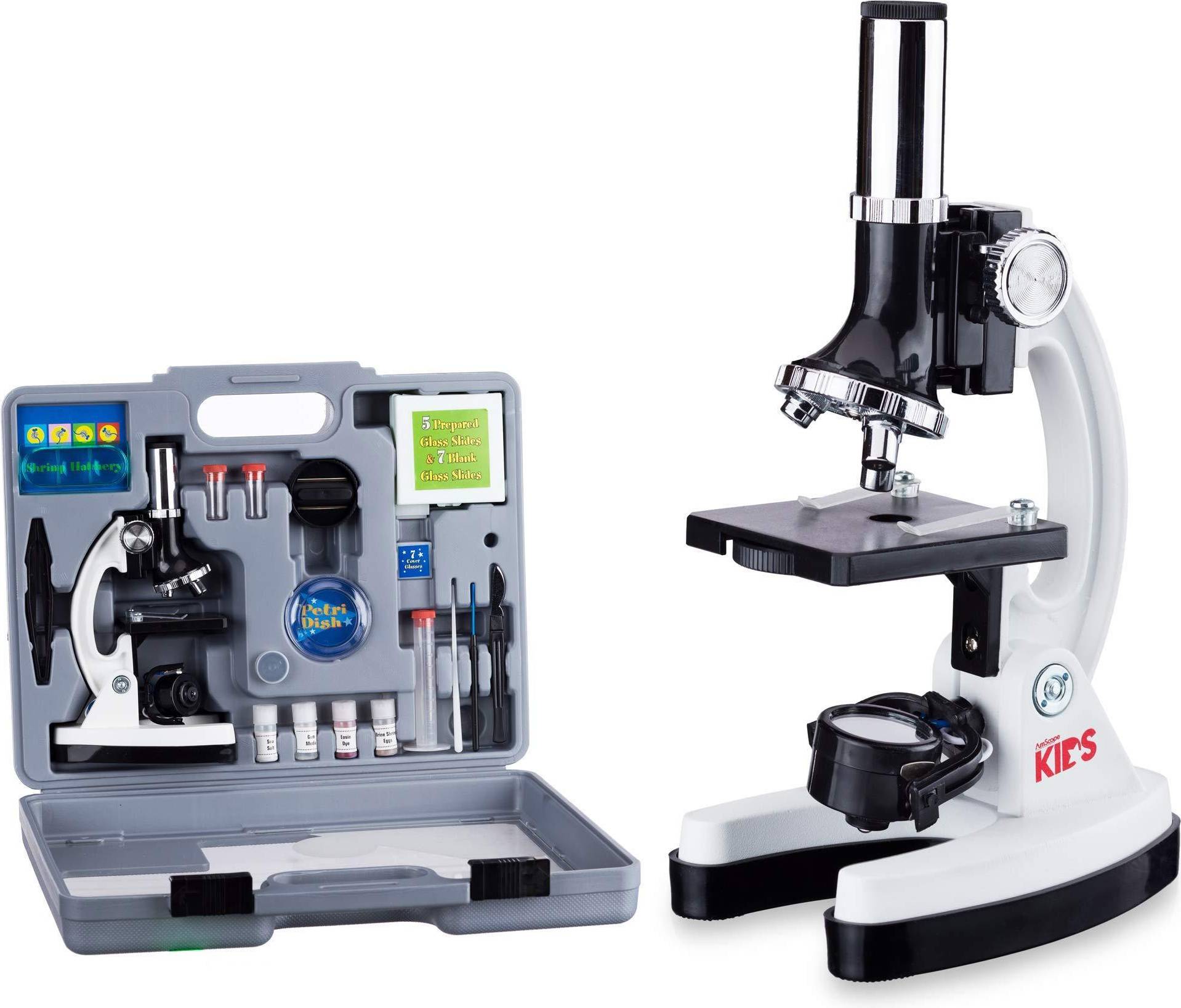 AmScope AmScope AMSCOPE-KIDS 52-Piece Microscope Kit with Accessory Set & Case