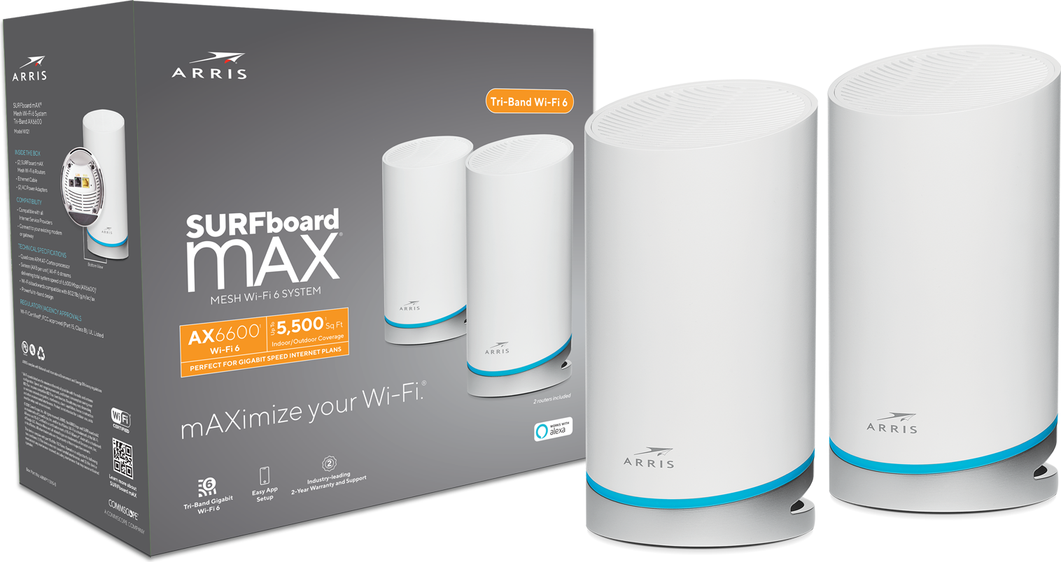 SURFboard mAX Mesh Wi-Fi 6 System