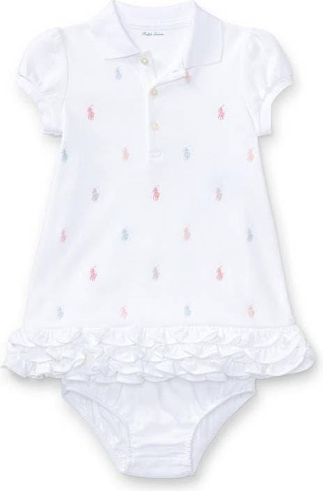 Polo Ralph Lauren Ruffled Dress & Bloomer - White
