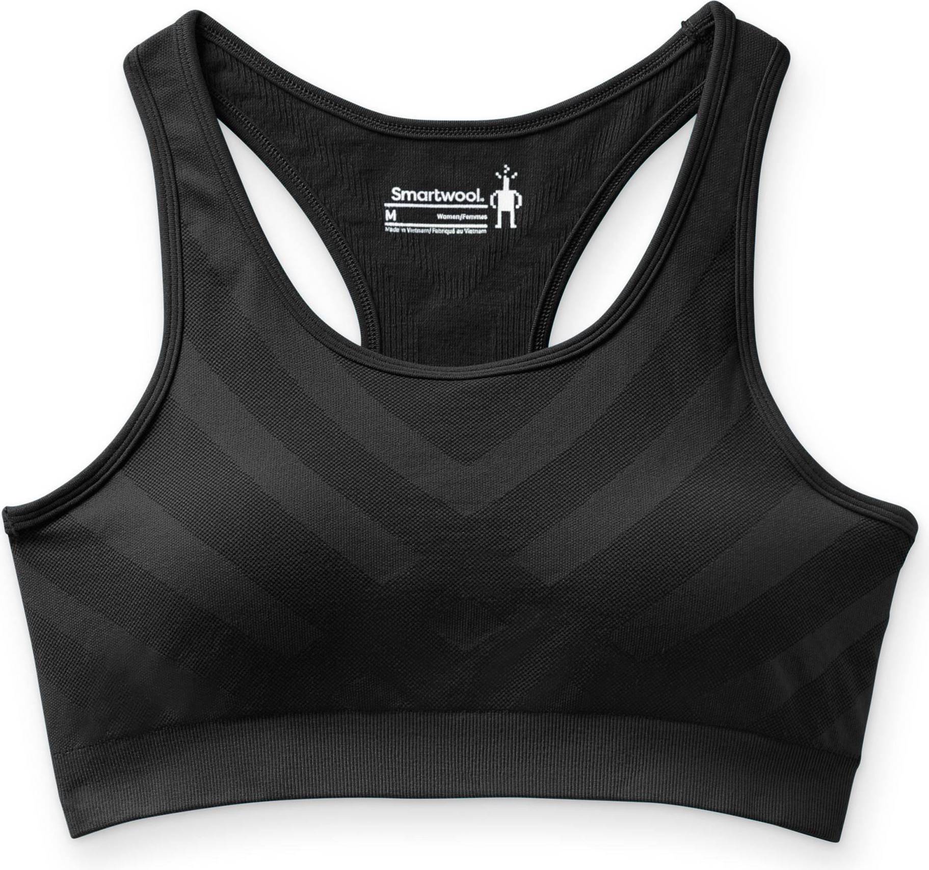 Seamless Racerback Bra - Black