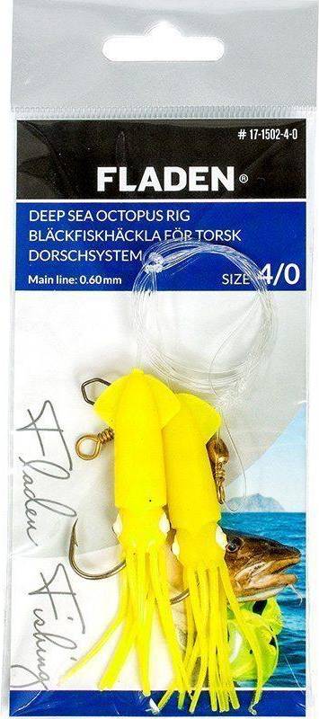 Fladen Deep Sea Solid Octopus Rig Gul