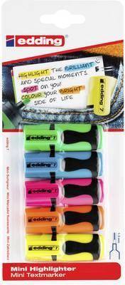 Edding Mini Highlighter Textmarker 5 Set