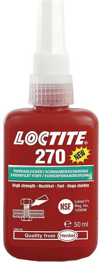 Loctite Threadlocker, High Strength, 50ML 1stk