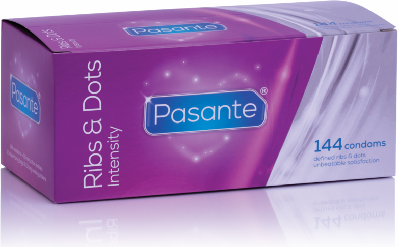 Kondomit Ribs&Dots Intensity 144 kpl