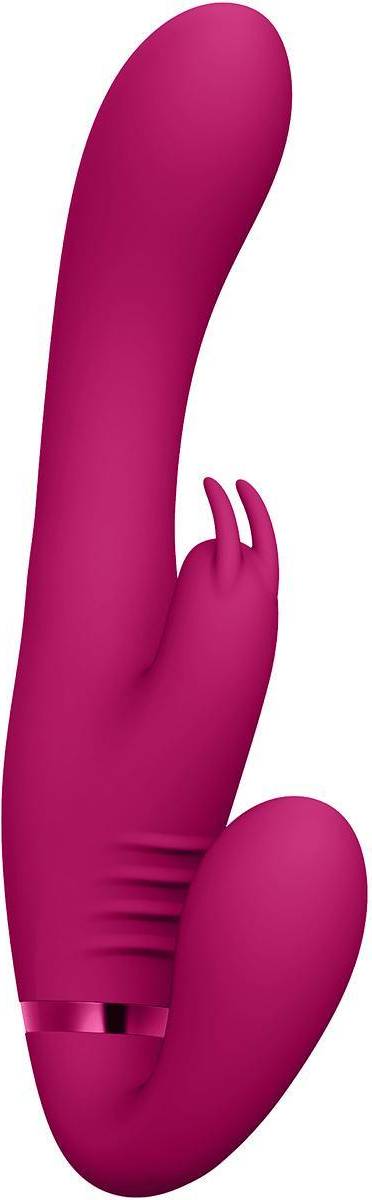 Suki Vibrating Strapless Strap-on Rabbit Pink