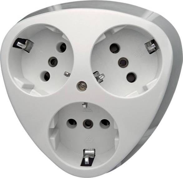 Kopp 100502000 Triple earthed socket