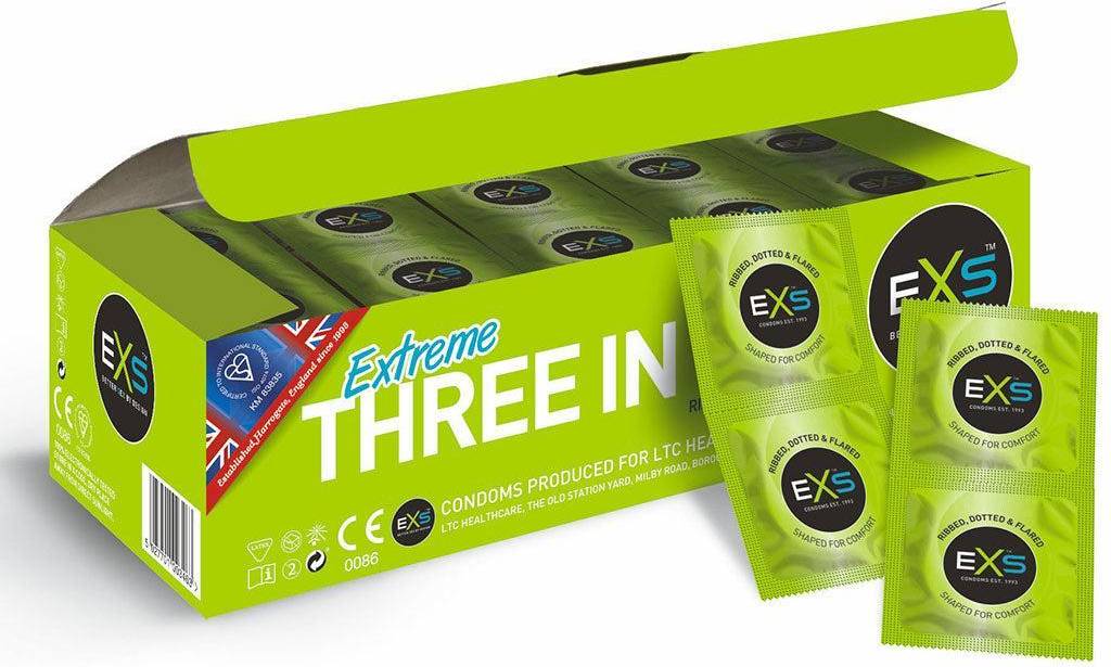 EXS Ribbed Dotted Flared 144-pack