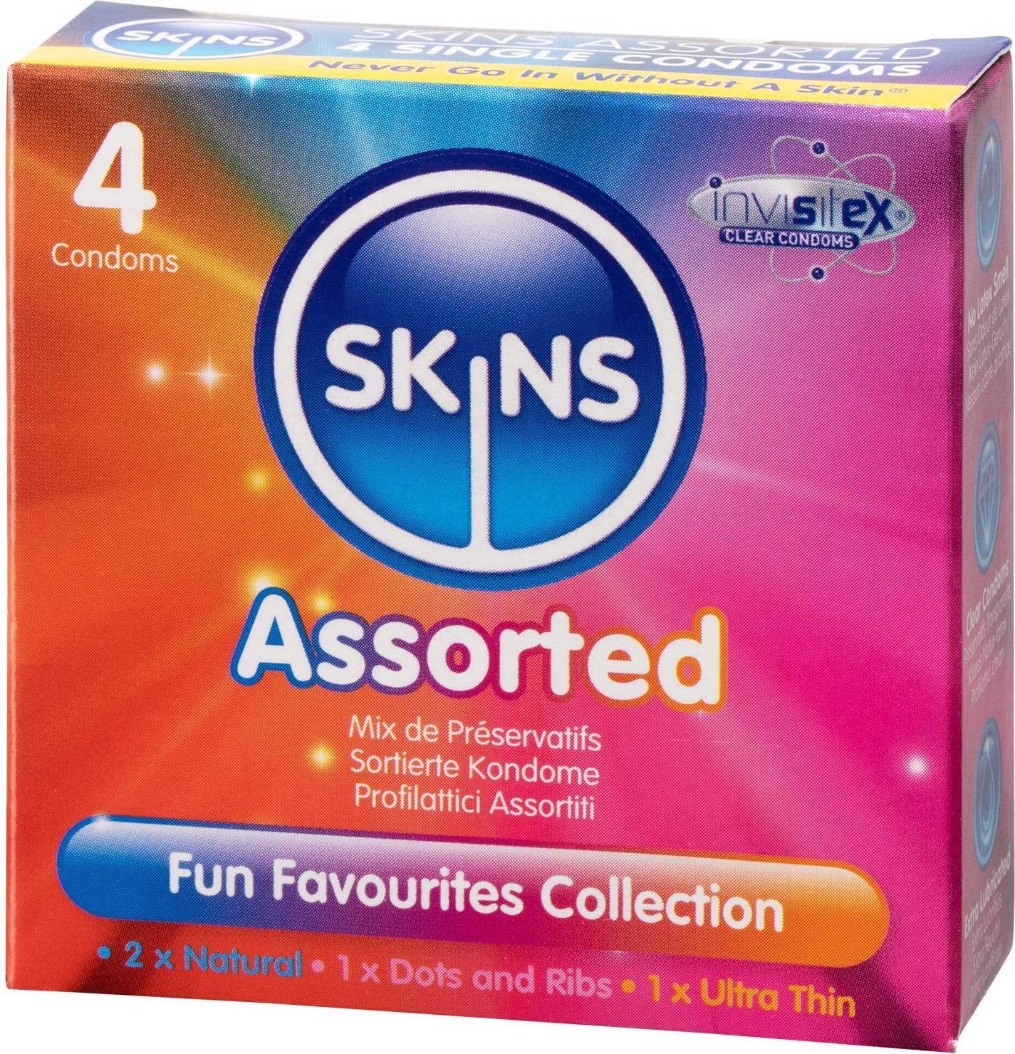 Condoms Assorted 4 Pack