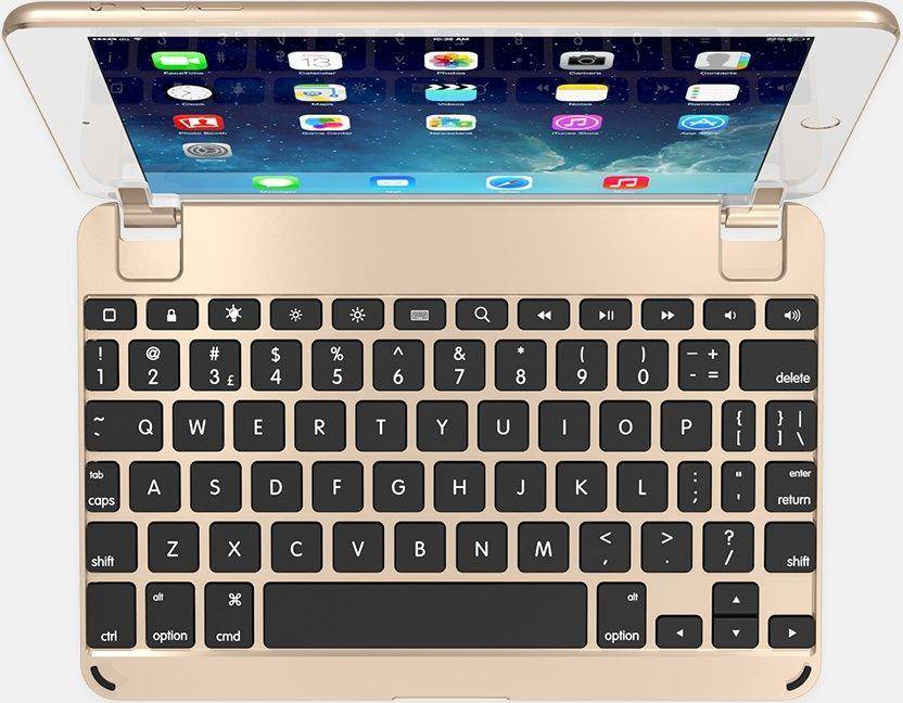 Brydge Mini Keyboard Wireless Connectivity Gold Bluetooth