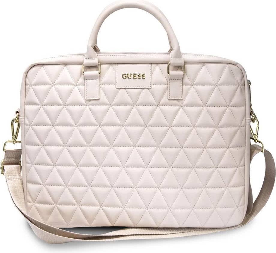 Borsa guess rosa Guess Borsa Porta Pc Per Computer Portatile 16'' Quilted, Rosa