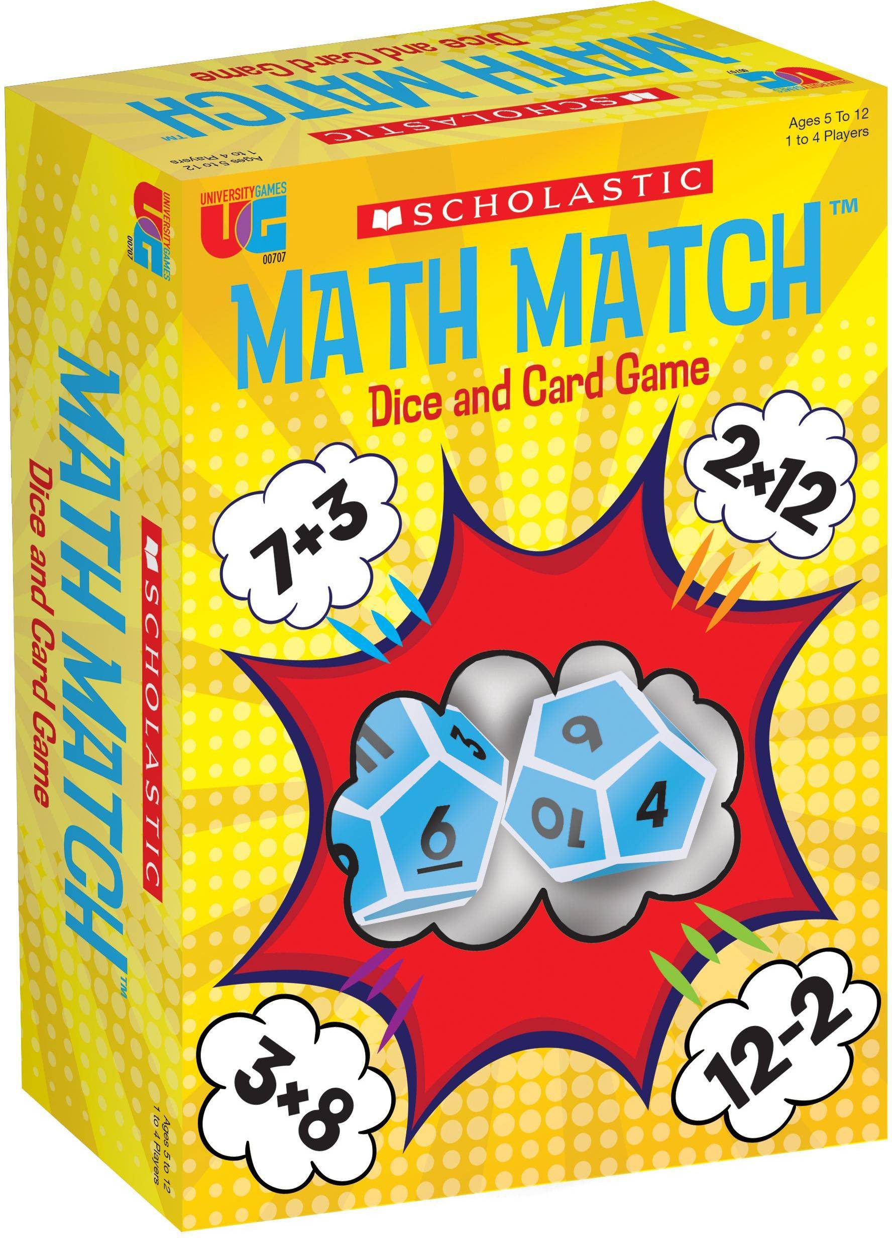 Scholastic Math Match Dice & Card Game