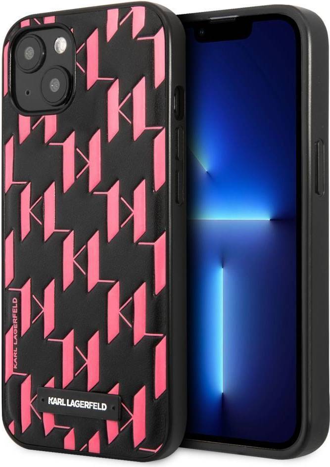 Karl Lagerfeld iPhone 13 Mini Skal Monogram Pattern Rosa