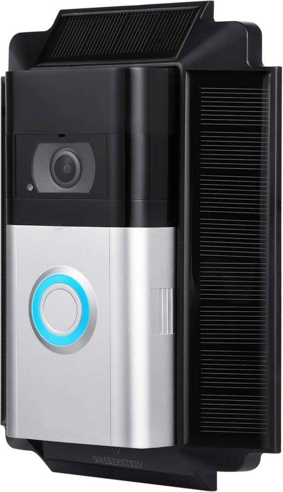 Ring doorbell battery Wasserstein RINGDB3SOLARCHARBLKUS
