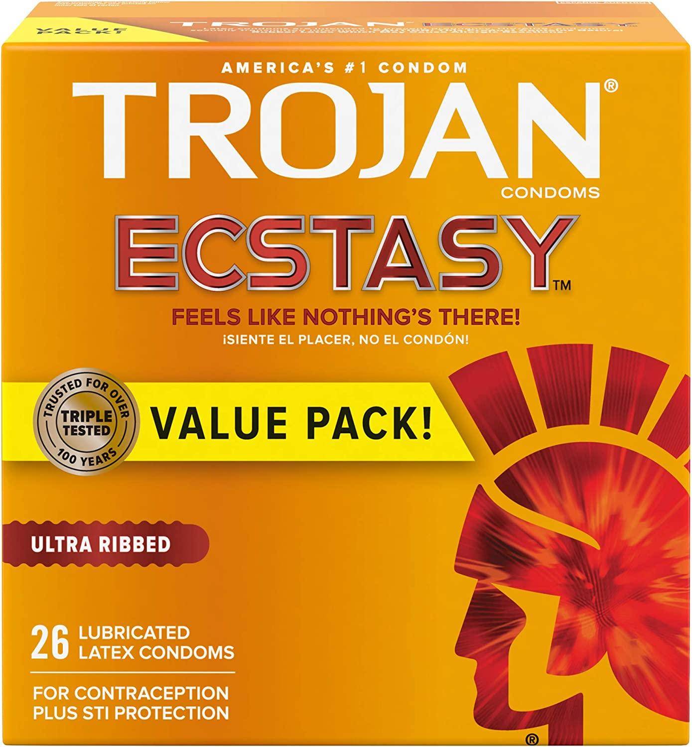 Ecstasy Ultra Ribbed 26-pack