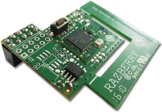 Z-Wave RaZberry2 Plug-On Module för Raspberry Pi - Green