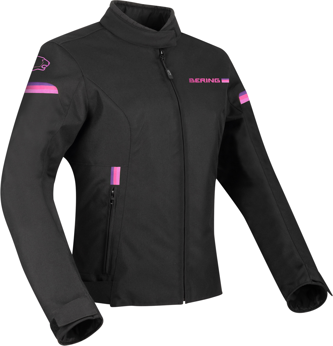 Bering MC-Jakke Lady Riva, Sort/Fuchsia