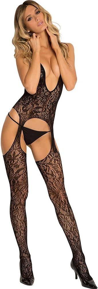 René Rofé Lace Seduction Bodystocking