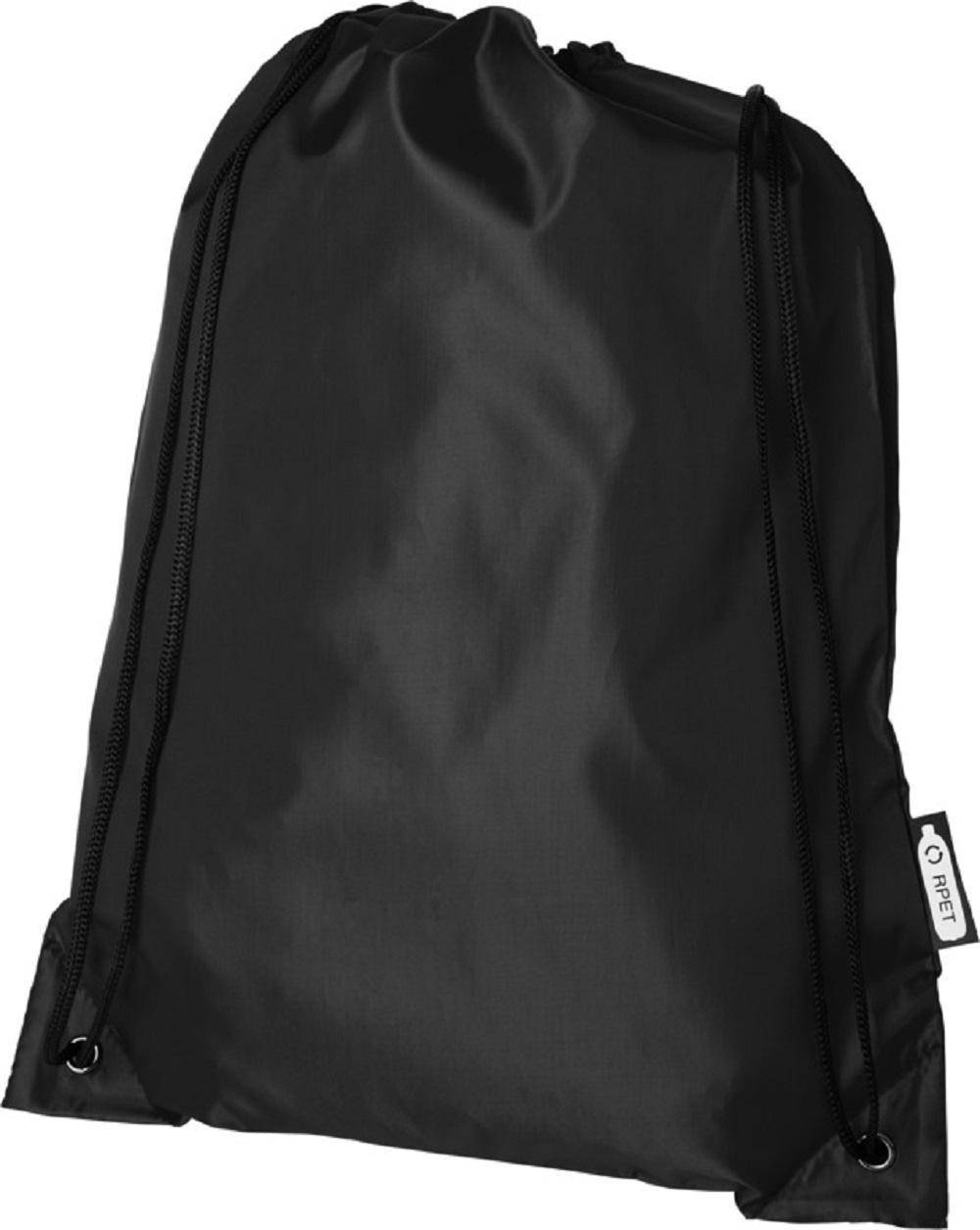 Bullet Oriole Drawstring Backpack - Solid Black