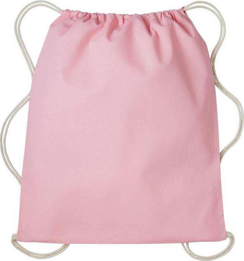 Drawstring Gymsac - Light Pink/Natural